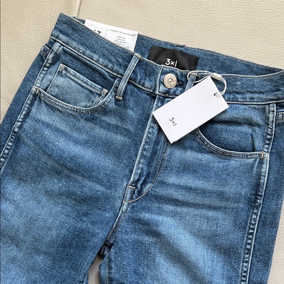 NWT - 3x1 Women's Straight Authentic Crop W3 Jeans 👍❤ - Picture 5 of 10